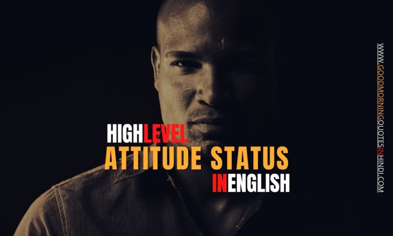 421+ Best High Level Attitude Status In English