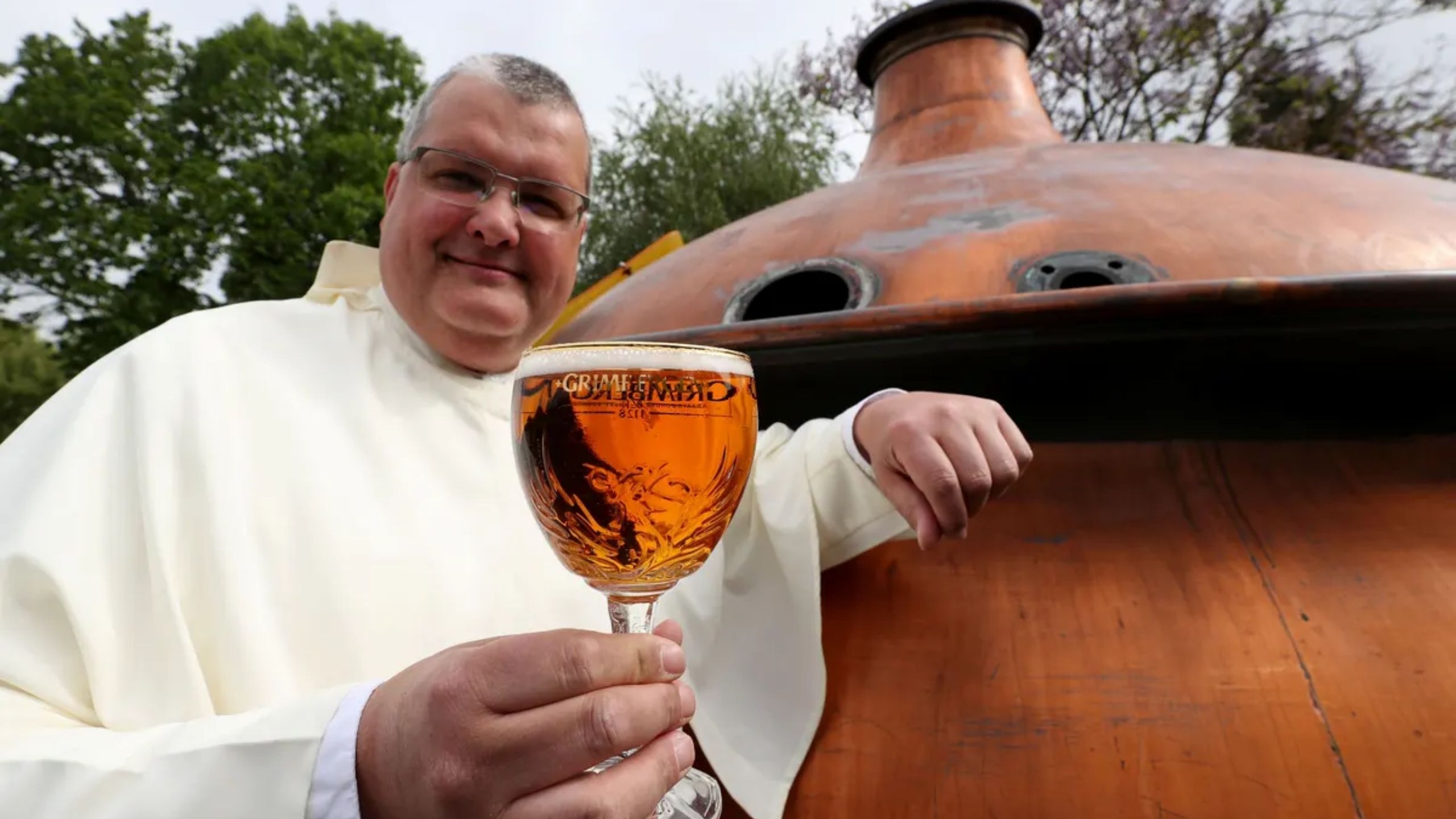 Belgian monk lost beer