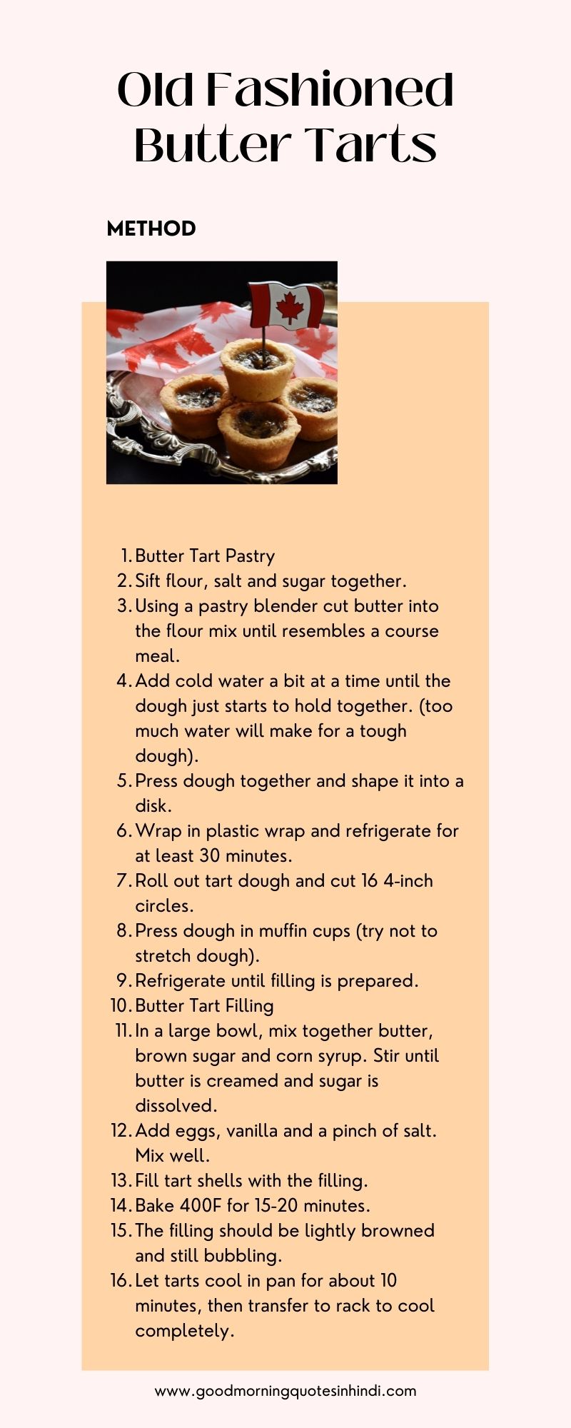 Old Fashioned Butter Tarts recipes