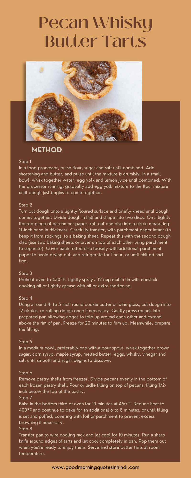 butter tard recipes infographics