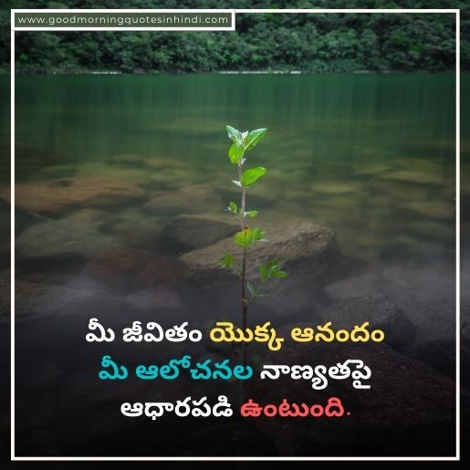 Positive Life Quotes In Telugu