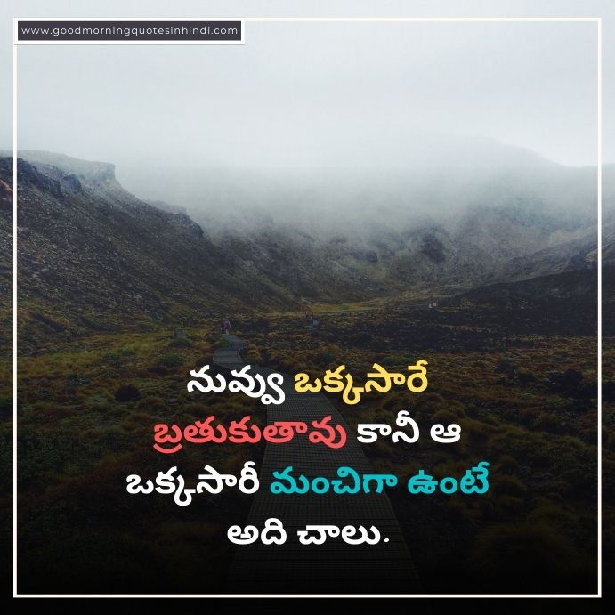 Telugu Quotes on Life