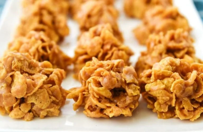 peanut butter cornflake balls without corn syrup