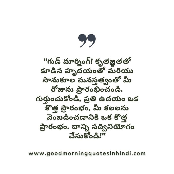Good Morning Messages in Telugu 11